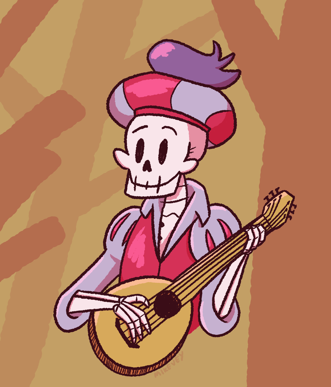 skeleton bard named rickety stitch from the graphic novel series of the same name